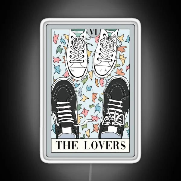 Nick And Charlie Heartstopper Tarot RGB Neon Sign