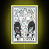Nick and Charlie Heartstopper Tarot inspired vibrant RGB neon sign