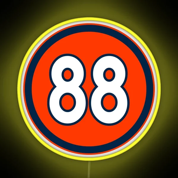 Nick Vannett Number 88 Jersey Denver Broncos Inspired RGB Neon Sign