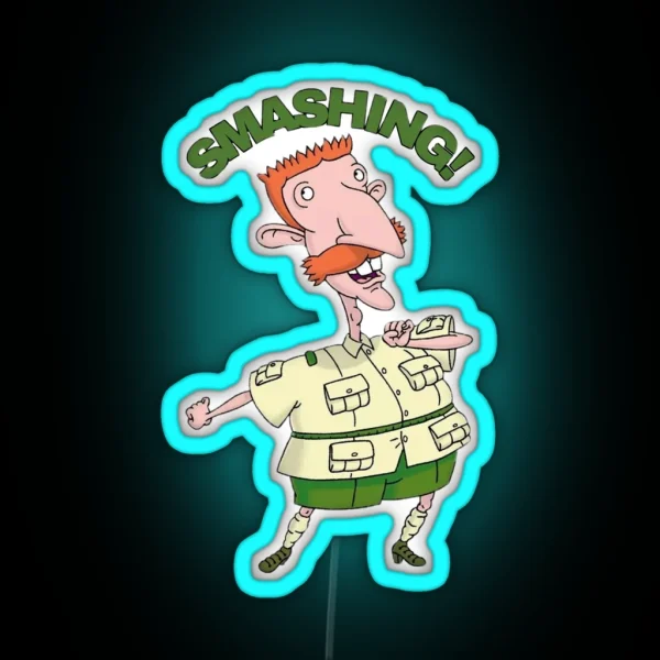 Nigel Thornberry Smashing Wild Thornberrys RGB Neon Sign
