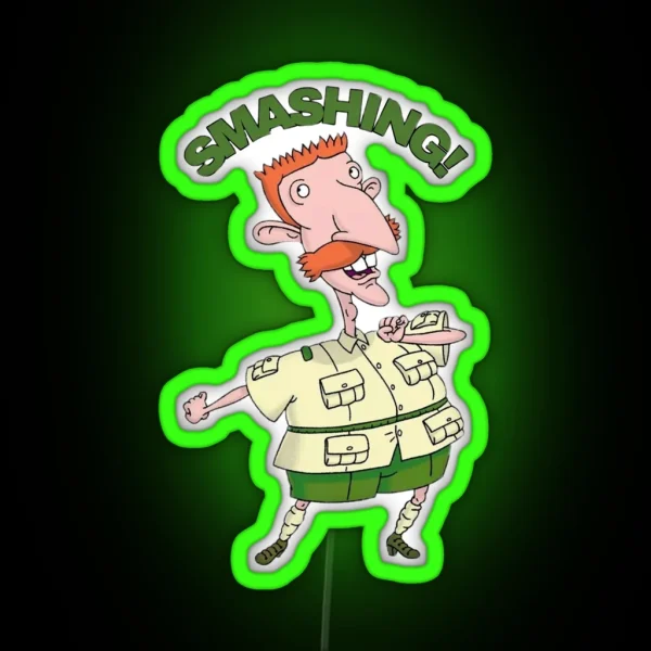Nigel Thornberry Smashing Wild Thornberrys RGB Neon Sign