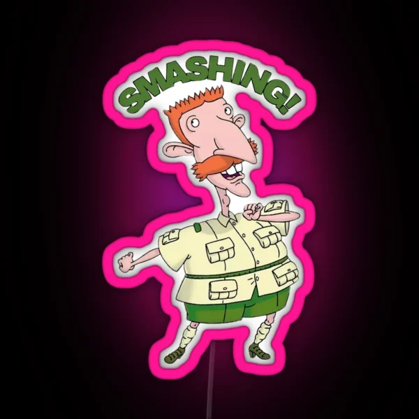 Nigel Thornberry Smashing Wild Thornberrys RGB Neon Sign