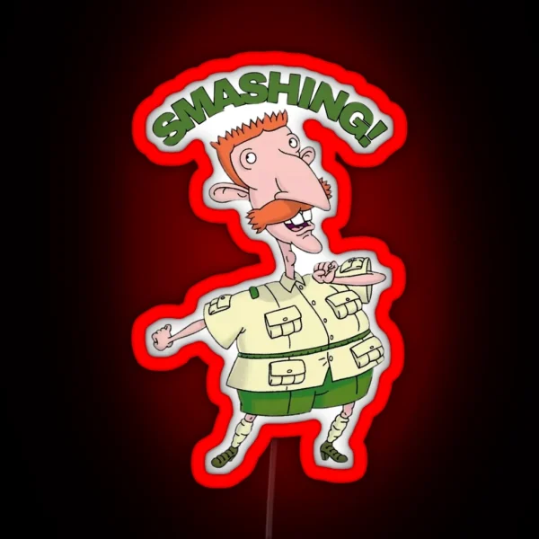 Nigel Thornberry Smashing Wild Thornberrys RGB Neon Sign