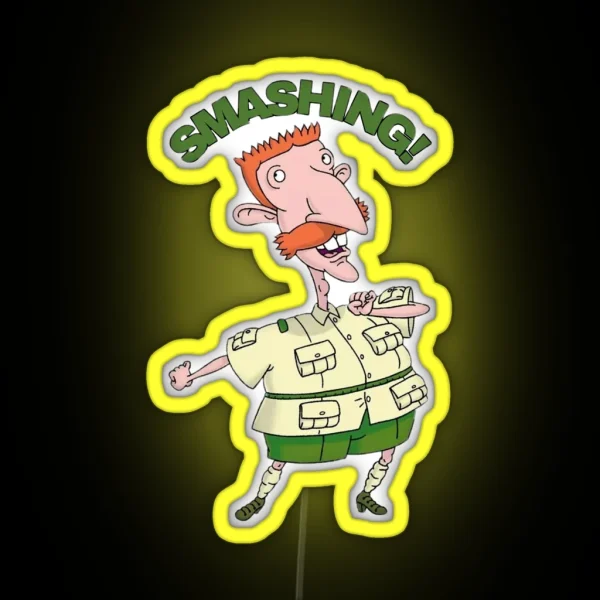 Nigel Thornberry Smashing Wild Thornberrys RGB Neon Sign