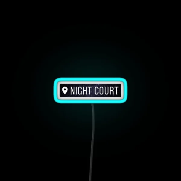 Night Court Acotar Location Tag RGB Neon Sign