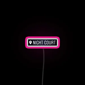 Night Court Acotar Location Tag RGB Neon Sign