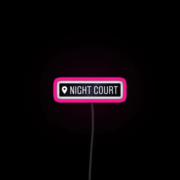 Night Court Acotar Location Tag RGB Neon Sign