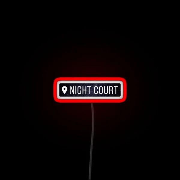 Night Court Acotar Location Tag RGB Neon Sign