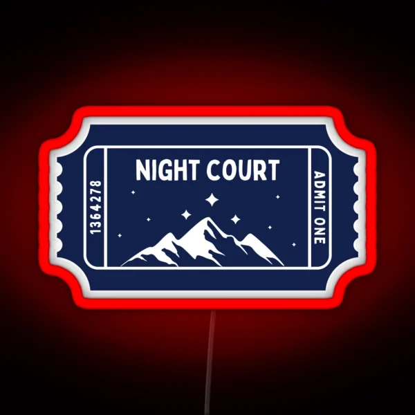 Night Court Acotar Ticket RGB Neon Sign