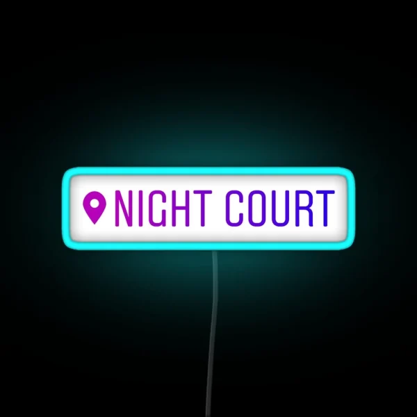 Night Court Instagram Location Led RGB Neon Sign