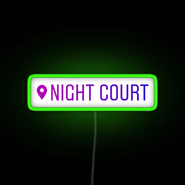 Night Court Instagram Location Led RGB Neon Sign