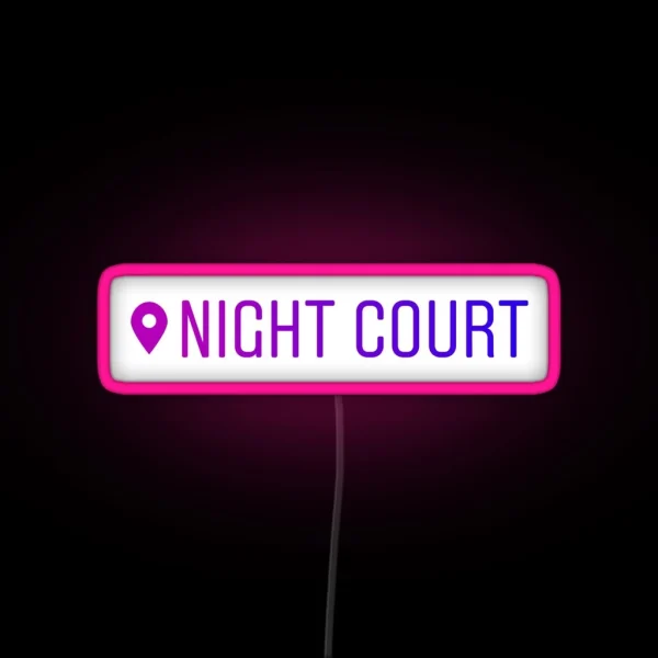 Night Court Instagram Location Led RGB Neon Sign
