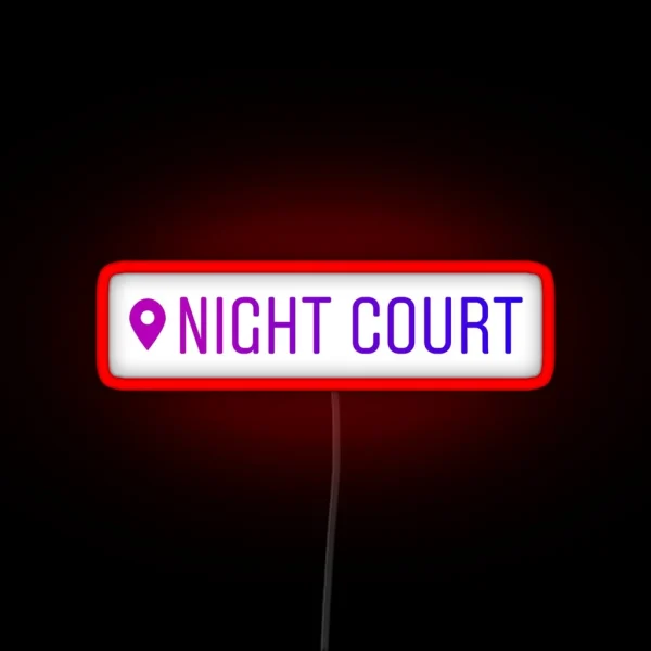 Night Court Instagram Location Led RGB Neon Sign