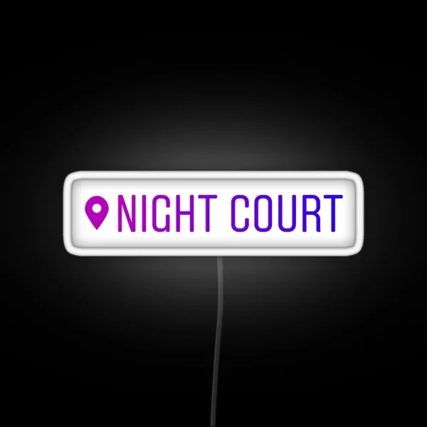 Night Court Instagram Location Led RGB Neon Sign