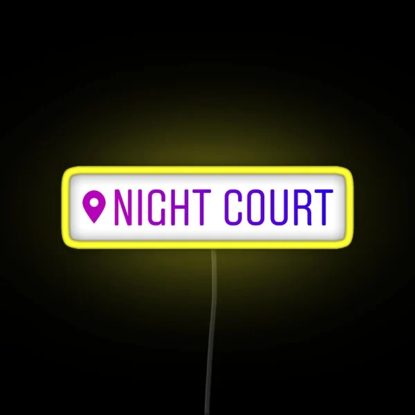 Night Court Instagram Location Led RGB Neon Sign