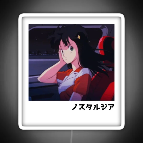 Night Drive Retro Anime Aesthetic RGB Neon Sign