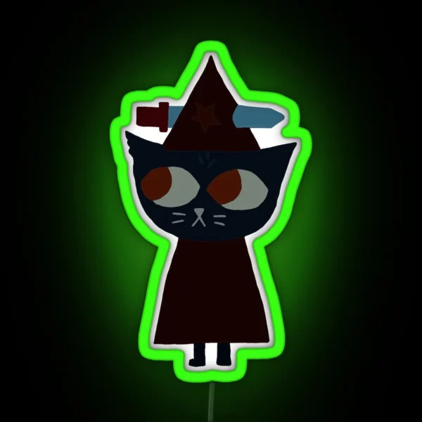 Night In The Woods Witch Dagger Costume RGB Neon Sign