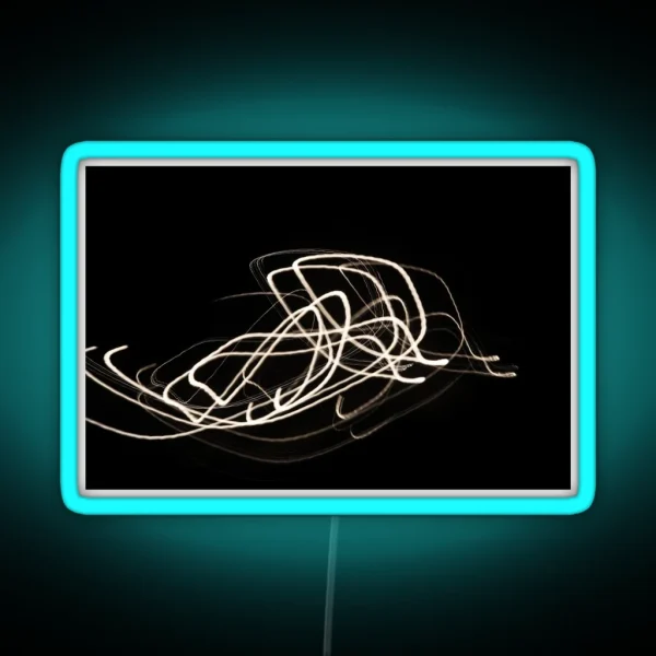 Night Light Trail Of Street Lamp RGB Neon Sign