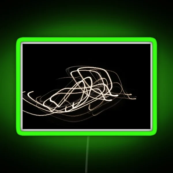 Night Light Trail Of Street Lamp RGB Neon Sign