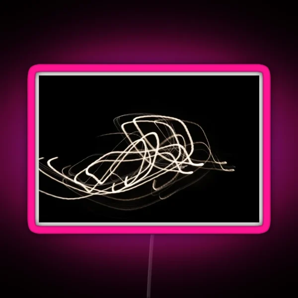 Night Light Trail Of Street Lamp RGB Neon Sign