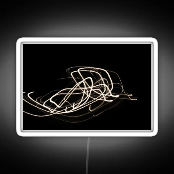 Night Light Trail Of Street Lamp RGB Neon Sign