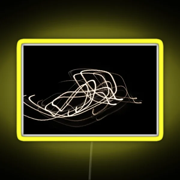 Night Light Trail Of Street Lamp RGB Neon Sign