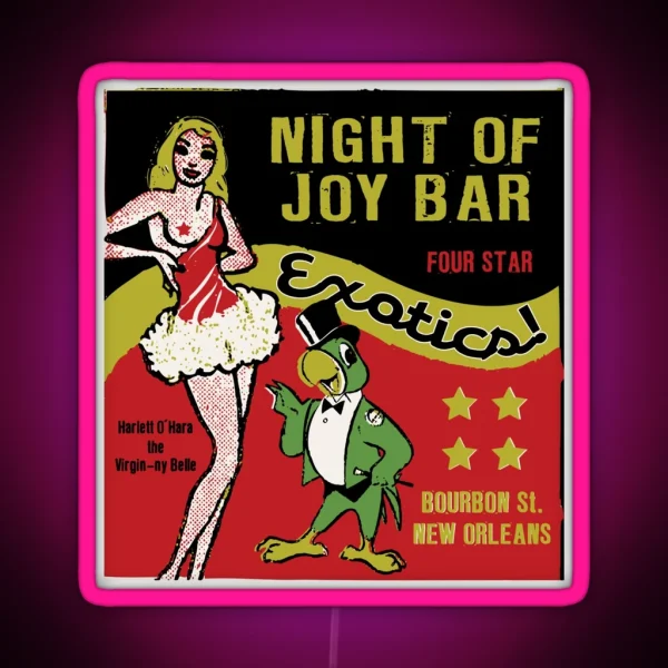Night Of Joy Bar RGB Neon Sign