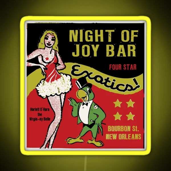 Night Of Joy Bar RGB Neon Sign