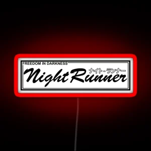 Night Runner JDM Racing Drifting Tuner OG V RGB Neon Sign