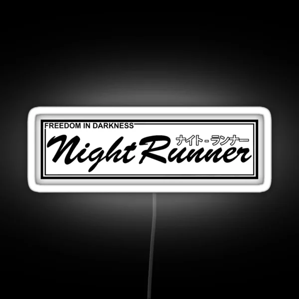 Night Runner JDM Racing Drifting Tuner OG V RGB Neon Sign