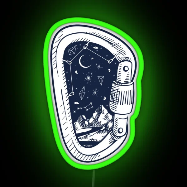 Night Sky Carabiner RGB Neon Sign