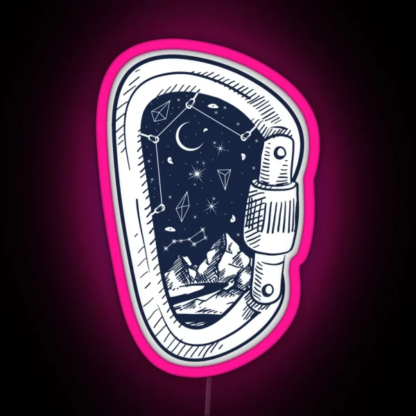 Night Sky Carabiner RGB Neon Sign
