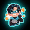 Chibi superhero duo Nightwing and Robin shine bright with color.