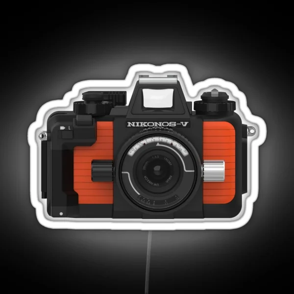 Nikon Nikonos V Underwater 35mm Film Camera RGB Neon Sign