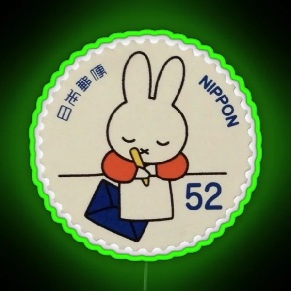 Nippon Bunny Postcard RGB Neon Sign