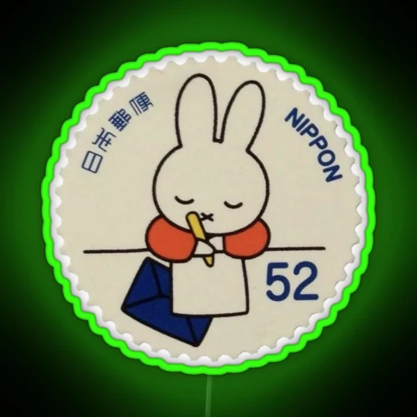 Nippon Bunny Postcard RGB Neon Sign