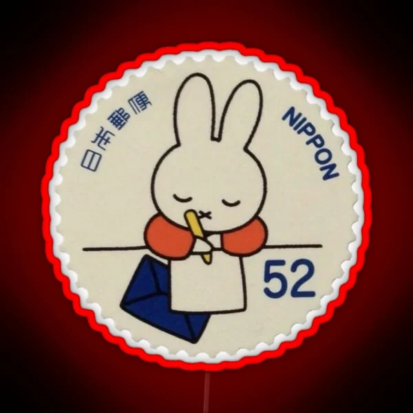 Nippon Bunny Postcard RGB Neon Sign
