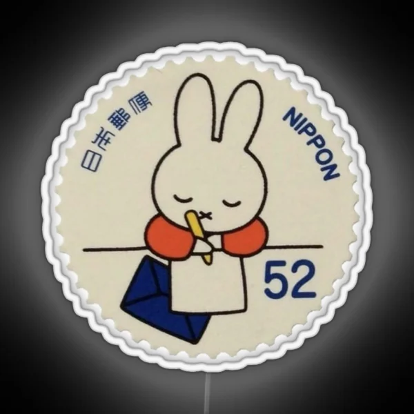 Nippon Bunny Postcard RGB Neon Sign