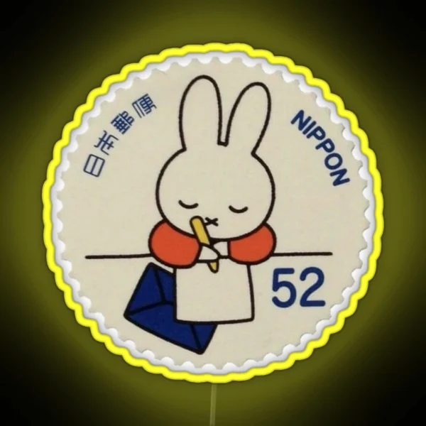 Nippon Bunny Postcard RGB Neon Sign