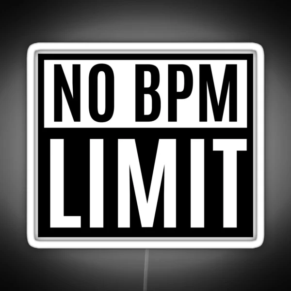 No BPM Limit Rave Party RGB Neon Sign