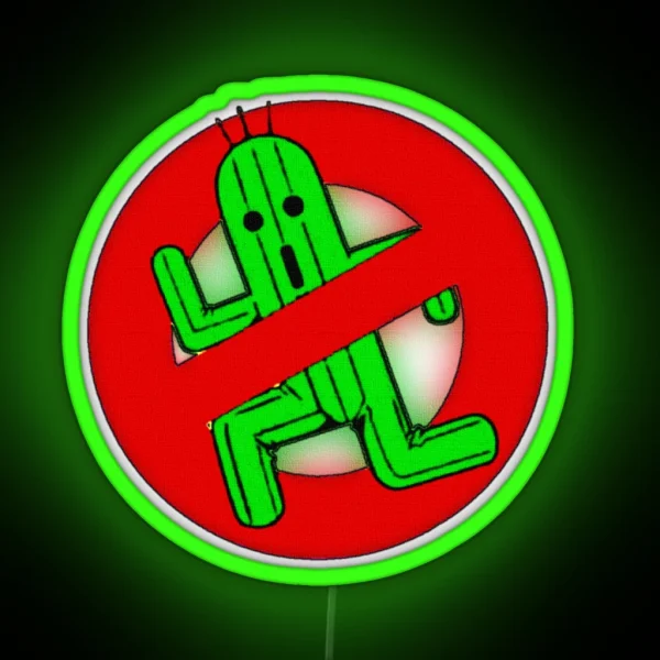 No Cactuars Allowed RGB Neon Sign