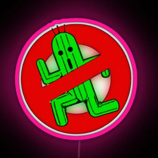 No Cactuars Allowed RGB Neon Sign