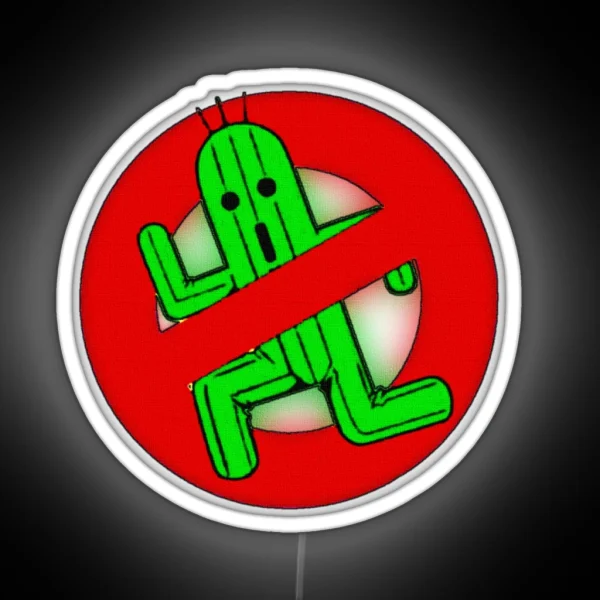 No Cactuars Allowed RGB Neon Sign