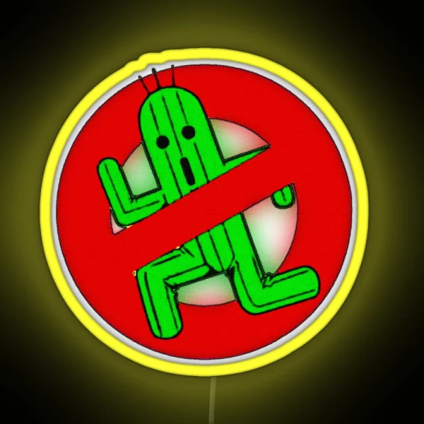 No Cactuars Allowed RGB Neon Sign