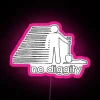 Vintage inspired music lover's nostalgia wall decor with colorful LED light.