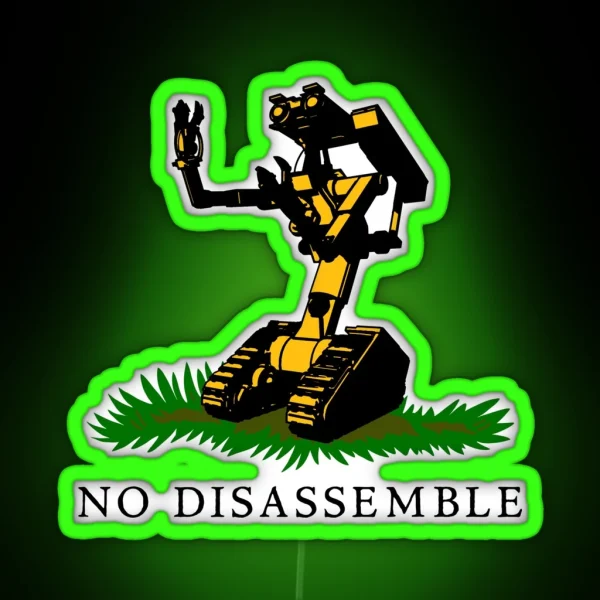 No Disassemble RGB Neon Sign