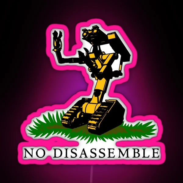 No Disassemble RGB Neon Sign