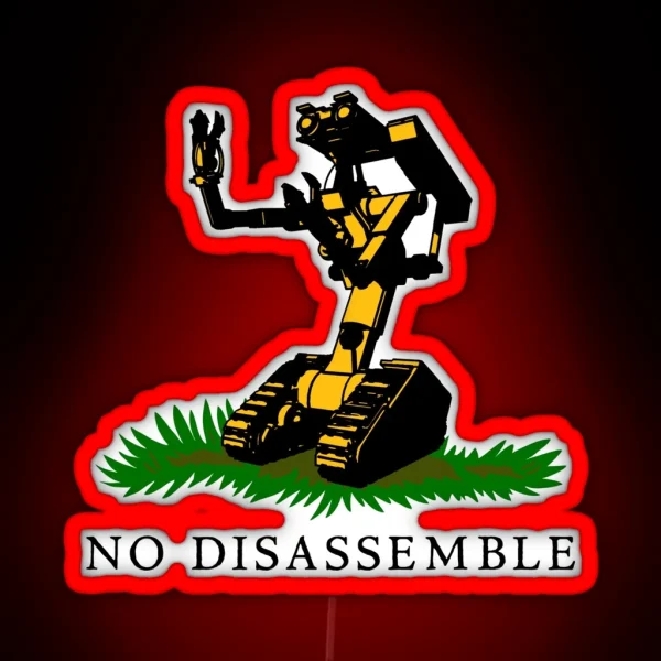 No Disassemble RGB Neon Sign