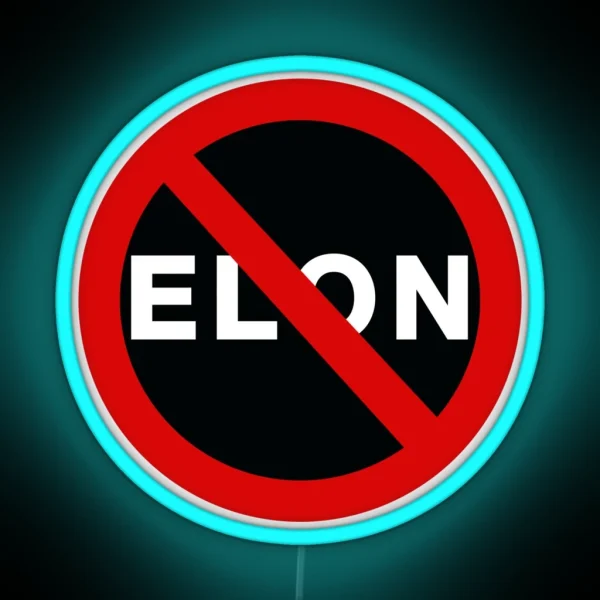No Elon RGB Neon Sign