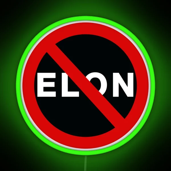 No Elon RGB Neon Sign